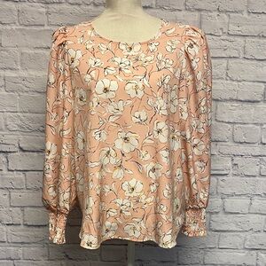 Pleione  Floral Blouse Size L